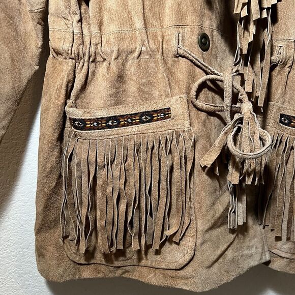 Scully Womens Suede Fringe Jacket Size 14 - Picture 4 of 7